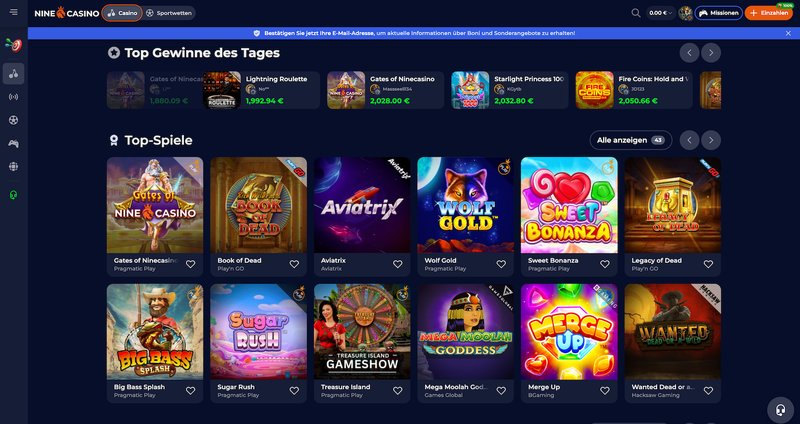 Meilleur nine casino en ligne à France